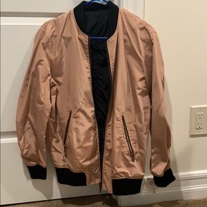 BP reversible coral/black jacket